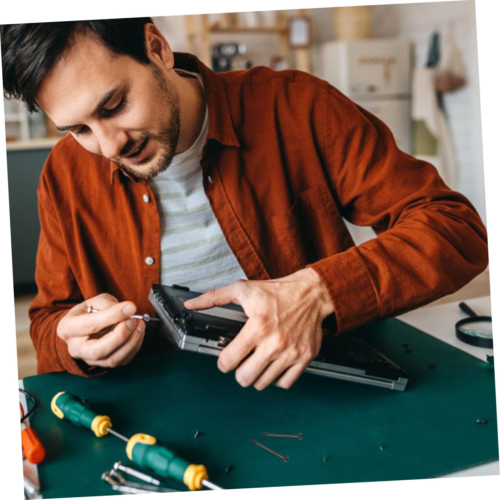 Happyyami 50pcs Fan Screws Long Metal Replacement Screws for Computer Cooling Fans for Water Cooling Systems Desktop Power Supply Installations