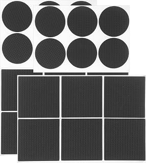 Generic 36pcs Eva Furniture Leg Pads Nonslip Floor Protectors for Hardwood Floors Table and Chair Feet Cushion Set with Square 60x60mm Round 45mm Pads