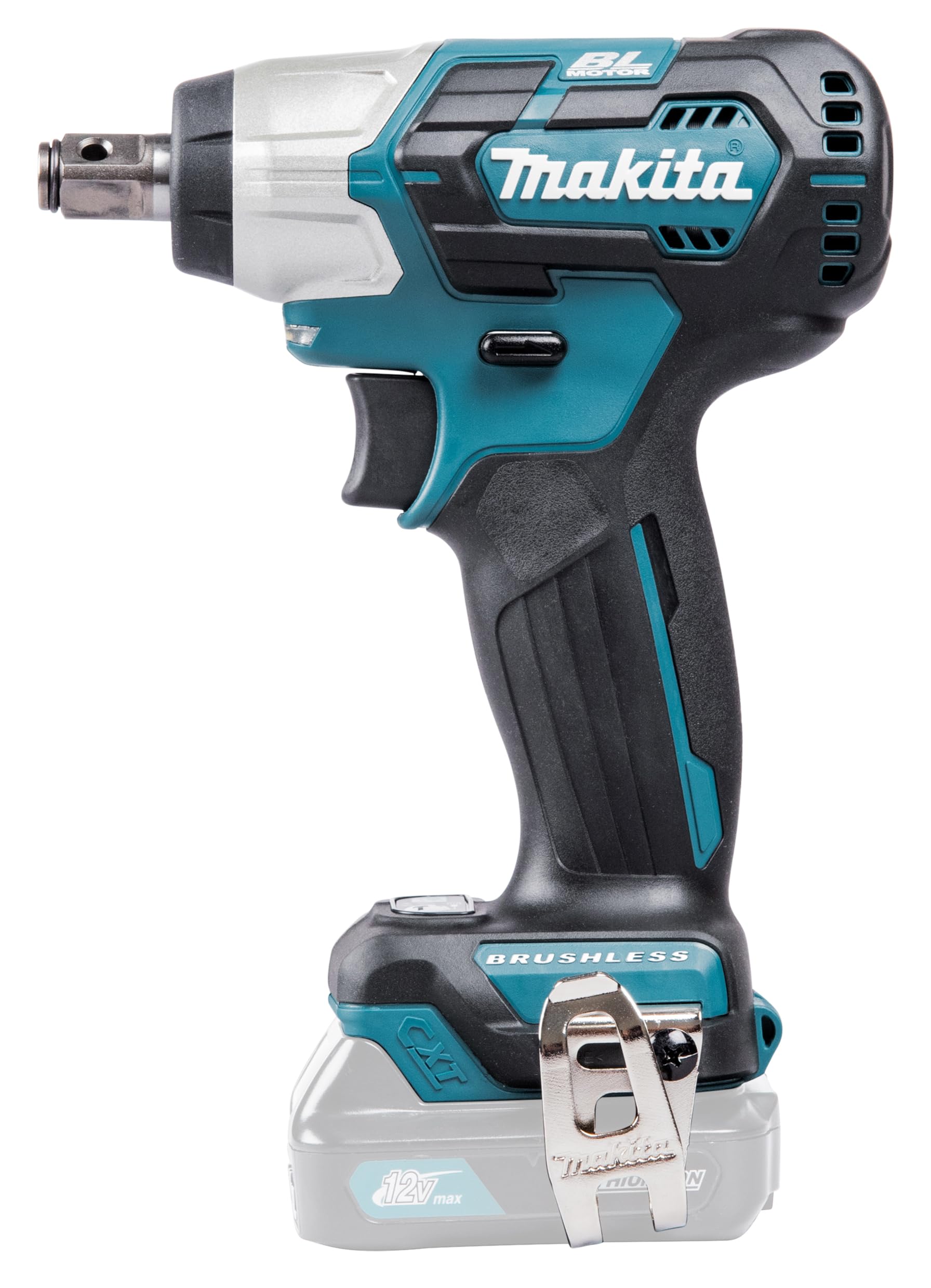 Makita Klucz Udarowy, Czarny/Niebieski, 19.61 x 7.19 x 16.41 cm; 830.07 g