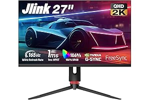 Jlink | 27 Inch 2k Gaming Monitor With 1ms 1440p 165hz 2560x1440 Resolution Brightness 300nits