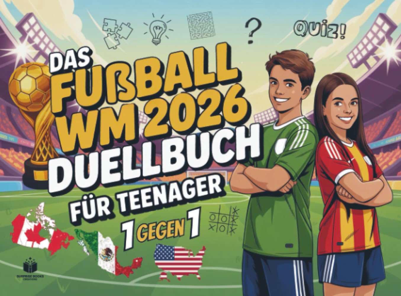 Das Duell-Buch für Teenager: Fußball WM 2026 Edition | 48 spannende 1 gegen 1 Battles - Das WM 2026 Buch Geschenk für Teenager Jungen & Mädchen ab 12