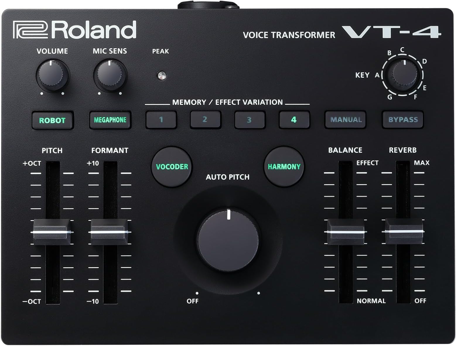 Roland VT-4 Vocal Transformer, Black