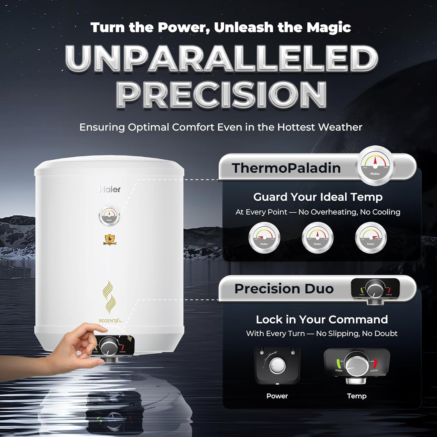Haier Regenta Pro+ Water Geyser - 5 Star & 10 Year Warranty -4