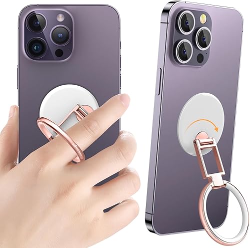 MINDSKY Soporte de anillo de teléfono para la parte posterior del teléfono, agarre de teléfono con rotación de 360, soporte para teléfono celular