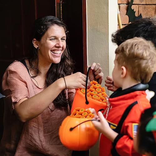 Miniatura 4 de Borradores de calabaza para niños, 70 borradores de Halloween a granel 3D para premios de clase, recompensa de juego, caja del tesoro, dulce o
