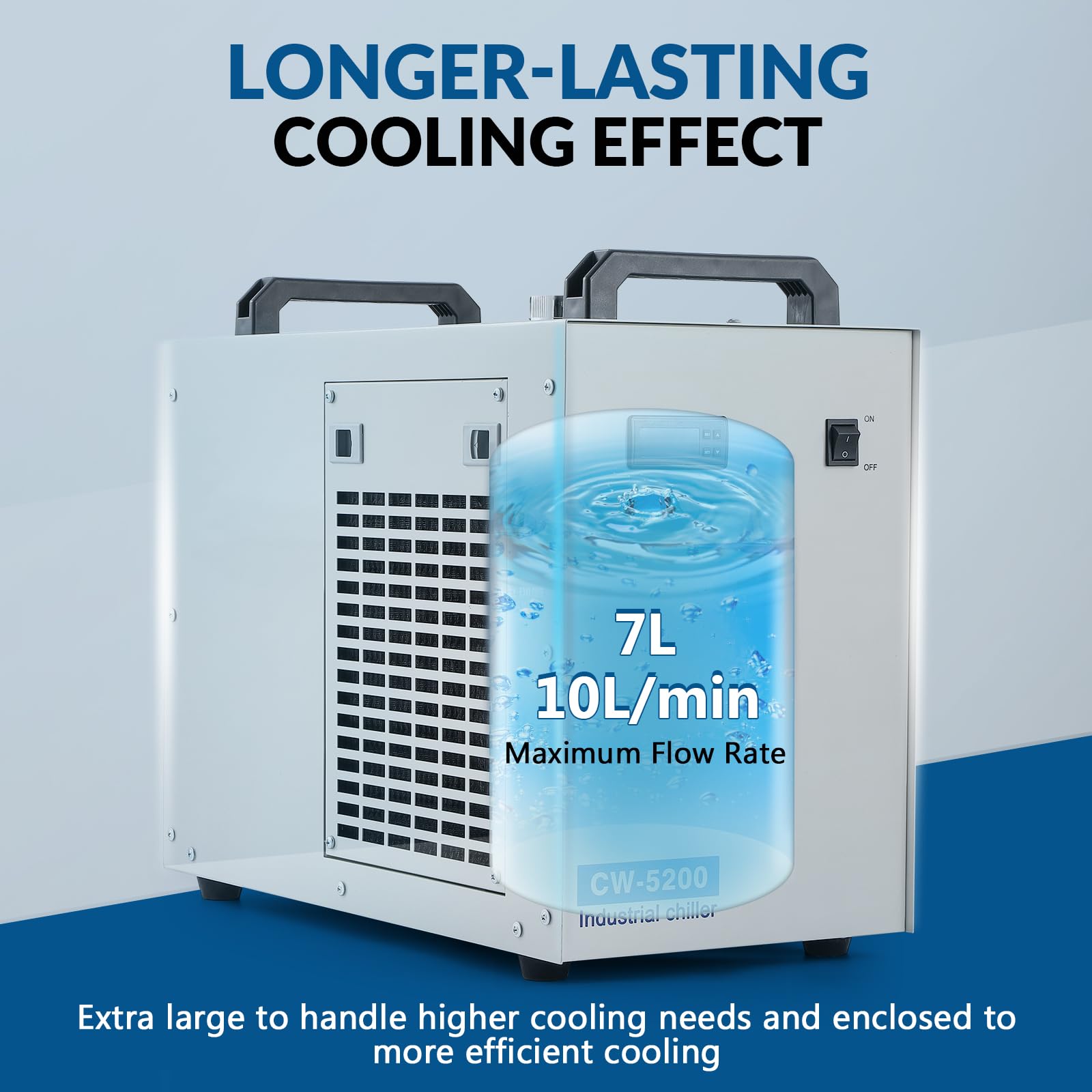 O2 Water Machine Water Chiller For Ice Bath Omtech 6L Industrial Water Chiller O2 Laser ...