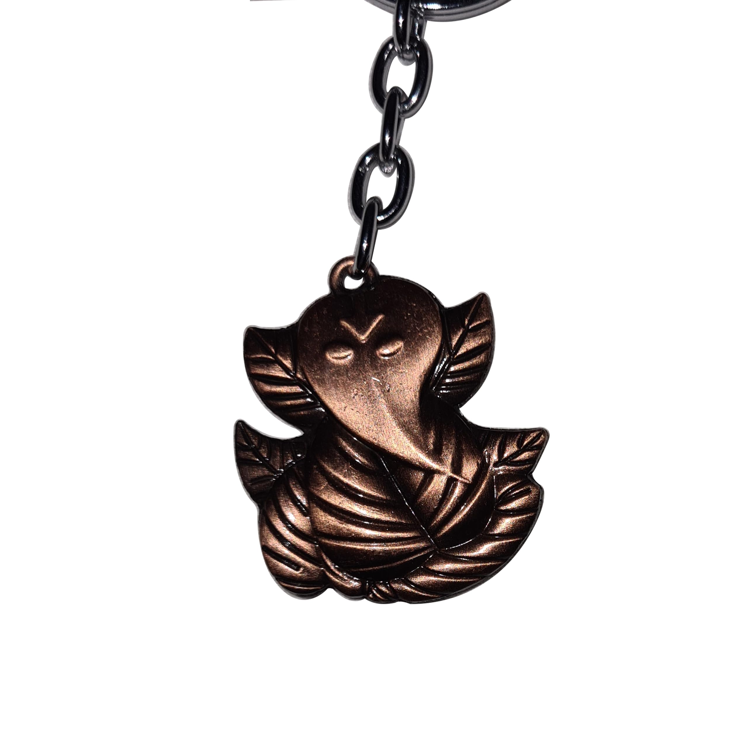 All New Keychain of Vinayagar in Siting Pose as Leaf Like Design in Dual Side View, For Bike, Car and Home or Shop Keys- 1 Keychain-picture-45