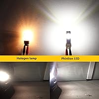 Vista 5 de PHINLION Bombilla LED blanca 3157 de 3200 lúmenes, 6000 K súper brillante 3056 3156 3057 4114 4157 bombillas LED para luces de marcha atrás y luces