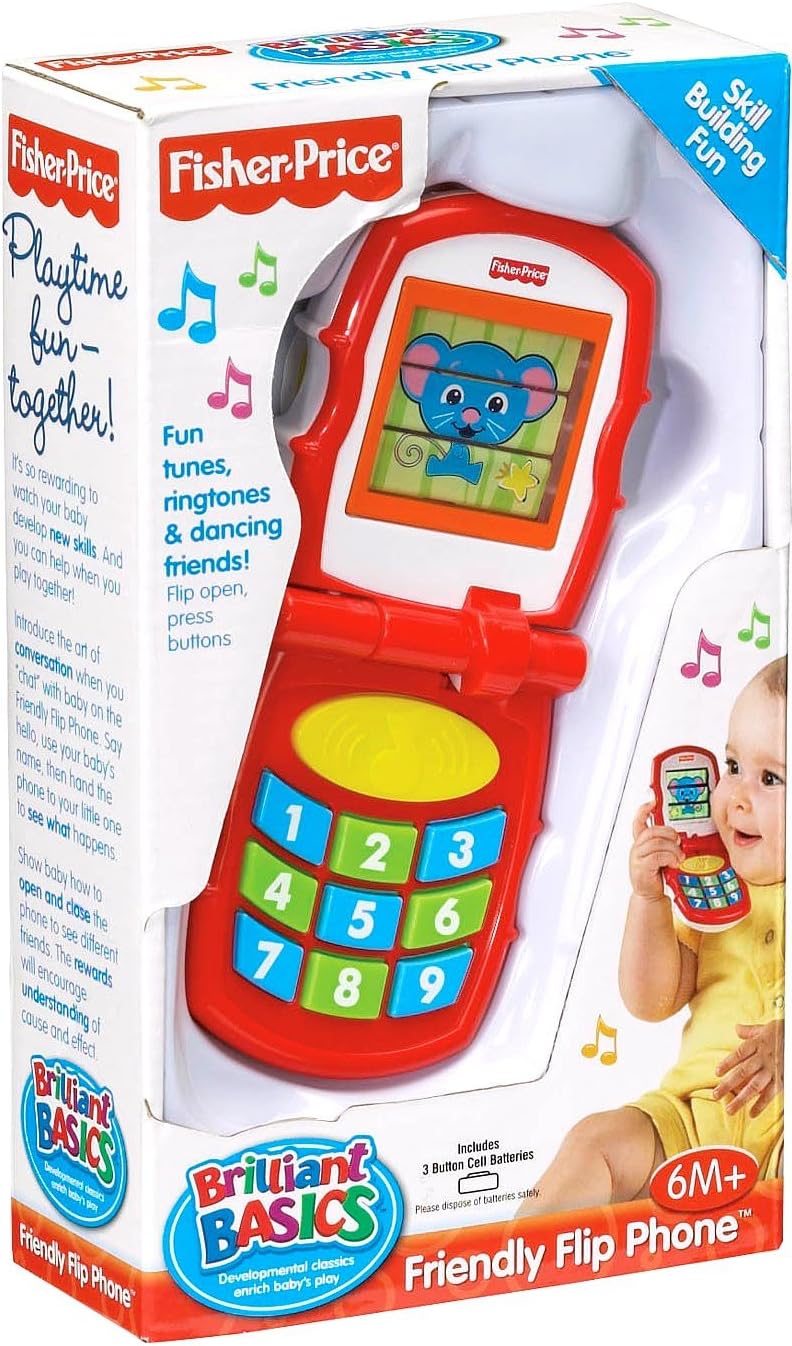Fisher-Price Brilliant Basics Friendly Flip Phone (6 Months +)