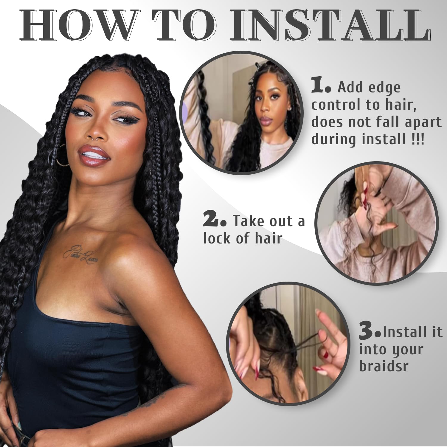 Red Boho Hair for Braiding 20 Inch Deep Water Wave Bulk Hair No Weft Curly Braiding Hair for Boho Knotless Braids 2 Bundles 200G Wet and Wavy Bohemian Curls Hair Extensions