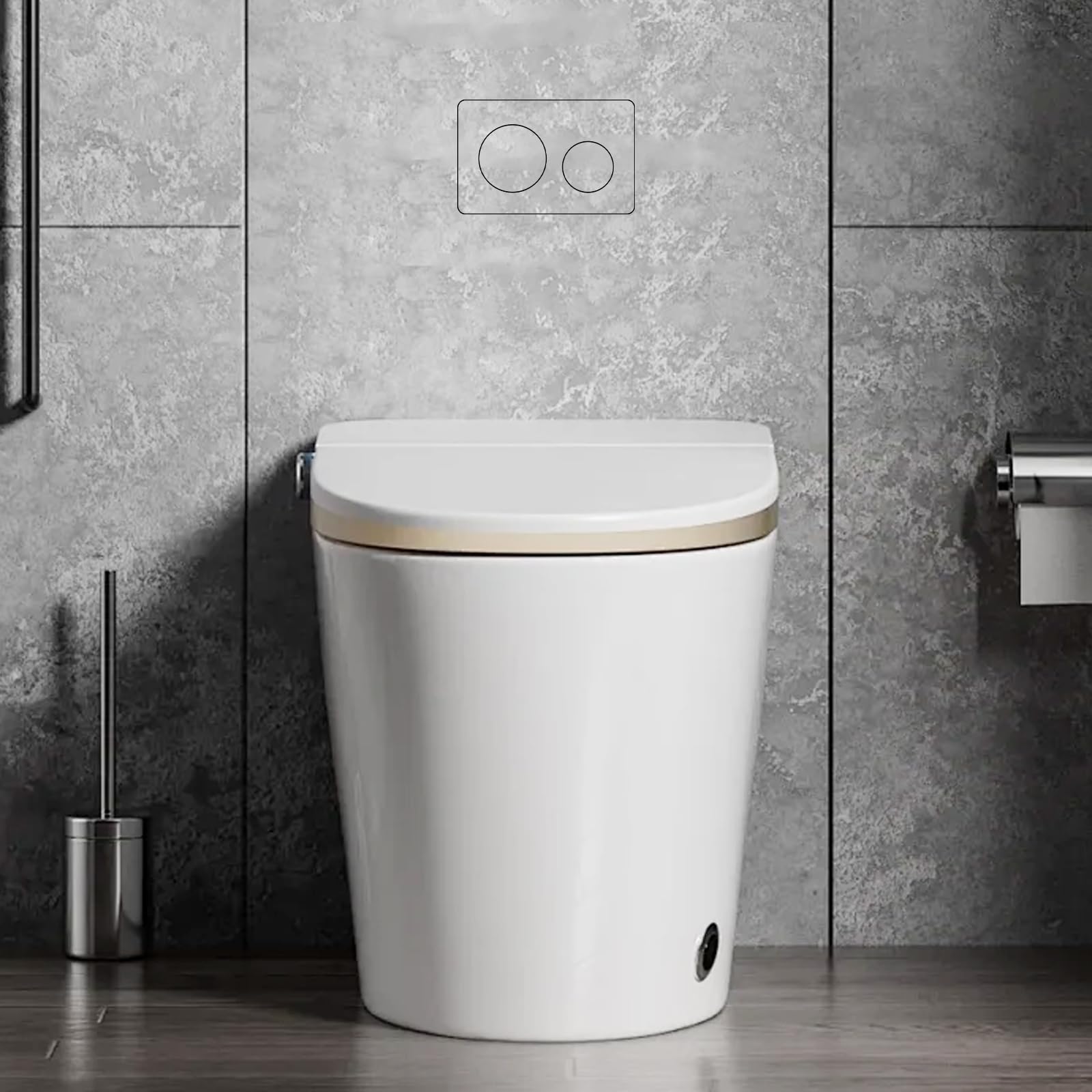 Piastra di comando per WC Geberit Sigma 01/Sigma 20/Sigma 30/Sigma 50, Piastra di comando nascosta e piastrellabile, Piastra di comando con fissaggio magnetico