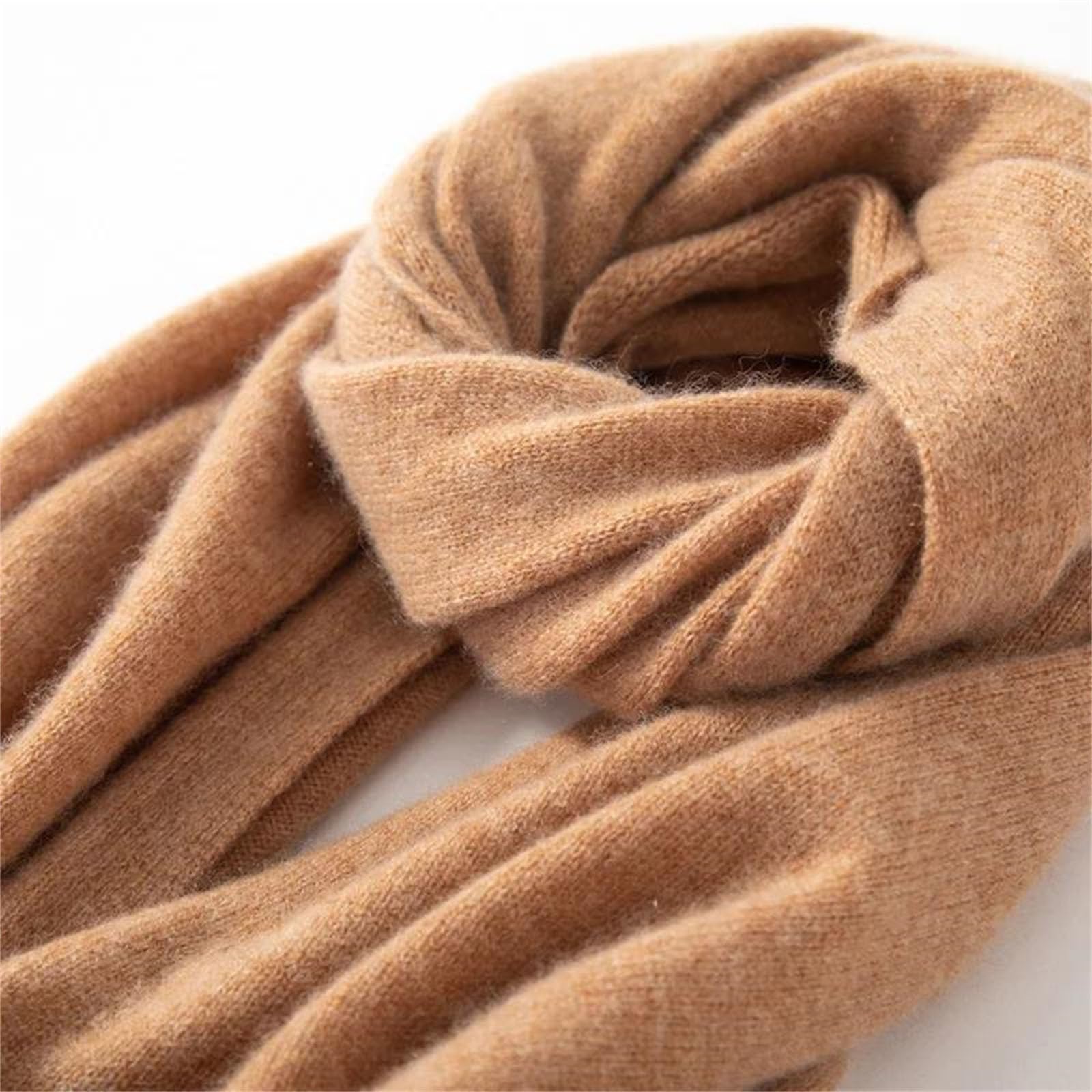 Donne che lavorano a maglia inverno autunno morbido caldo Laides solido cashmere sciarpe
