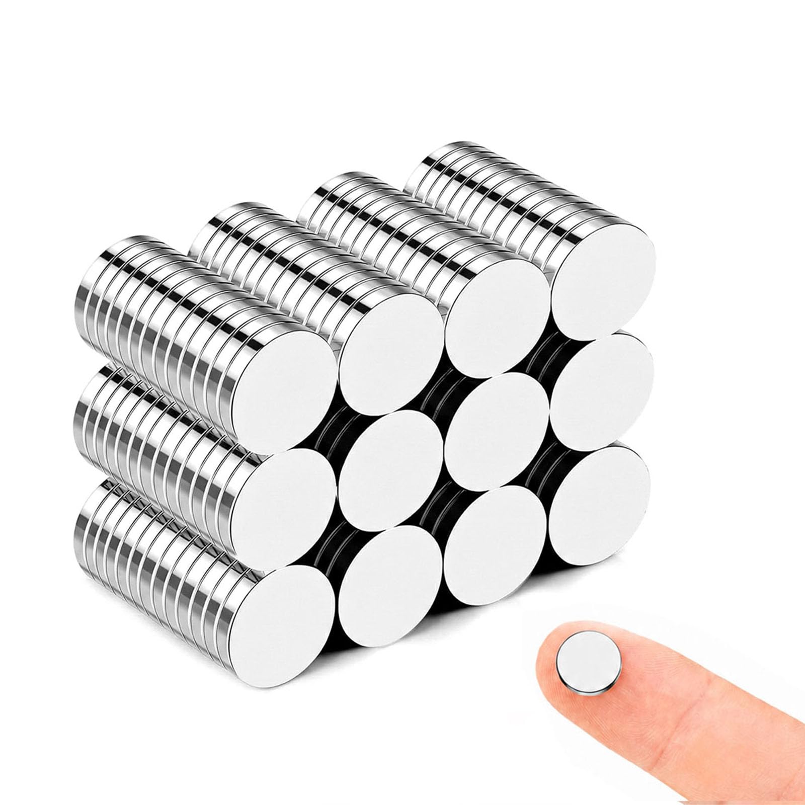 150 Pack Strong Magnets 10 x 2mm, Small Magnets for 3D Printing & Crafts