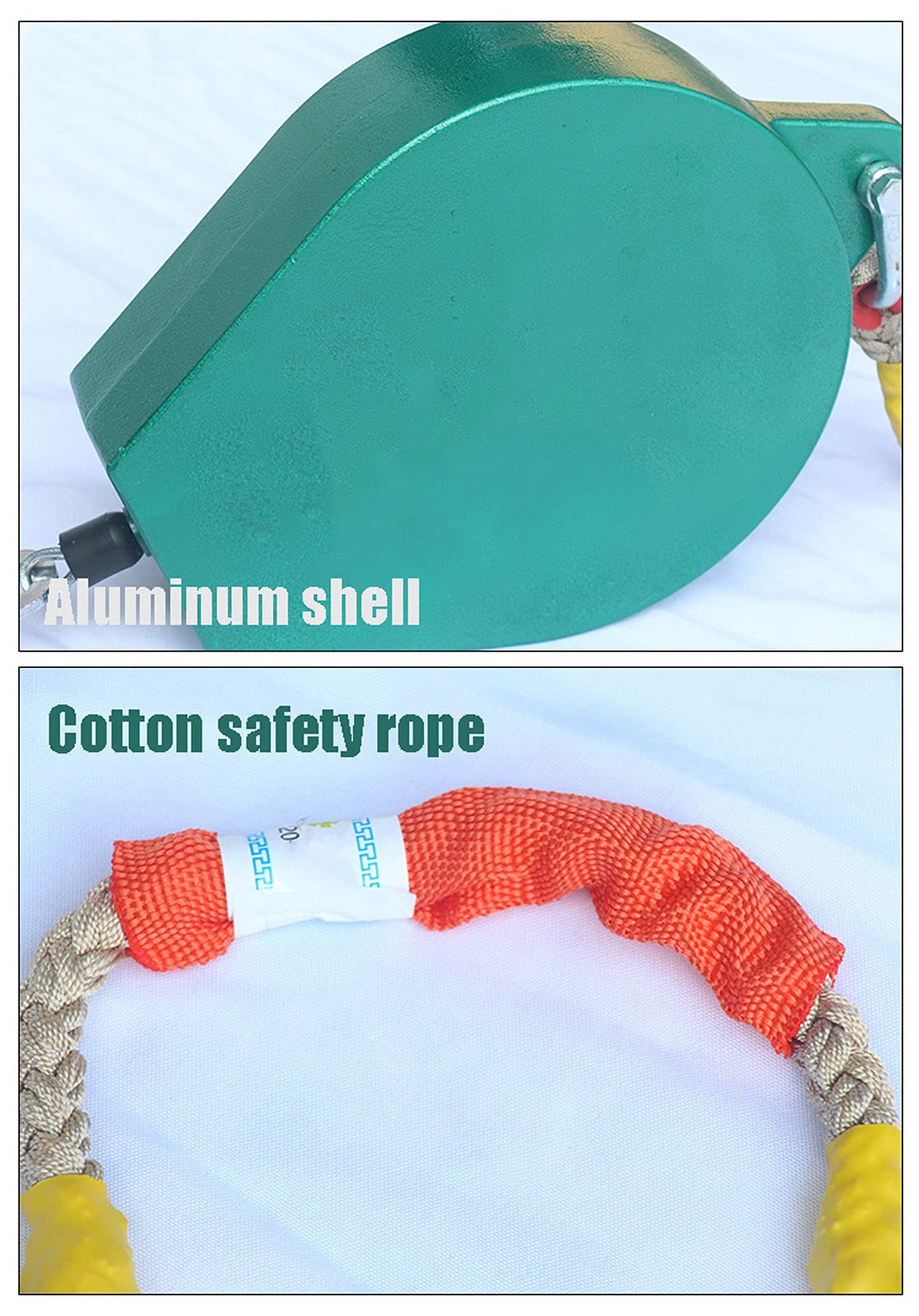 Selbsteinziehendes Rettungsleine, 5 m–20 m, robustes Absturzsicherungs-SRL-Lanyard(10m)