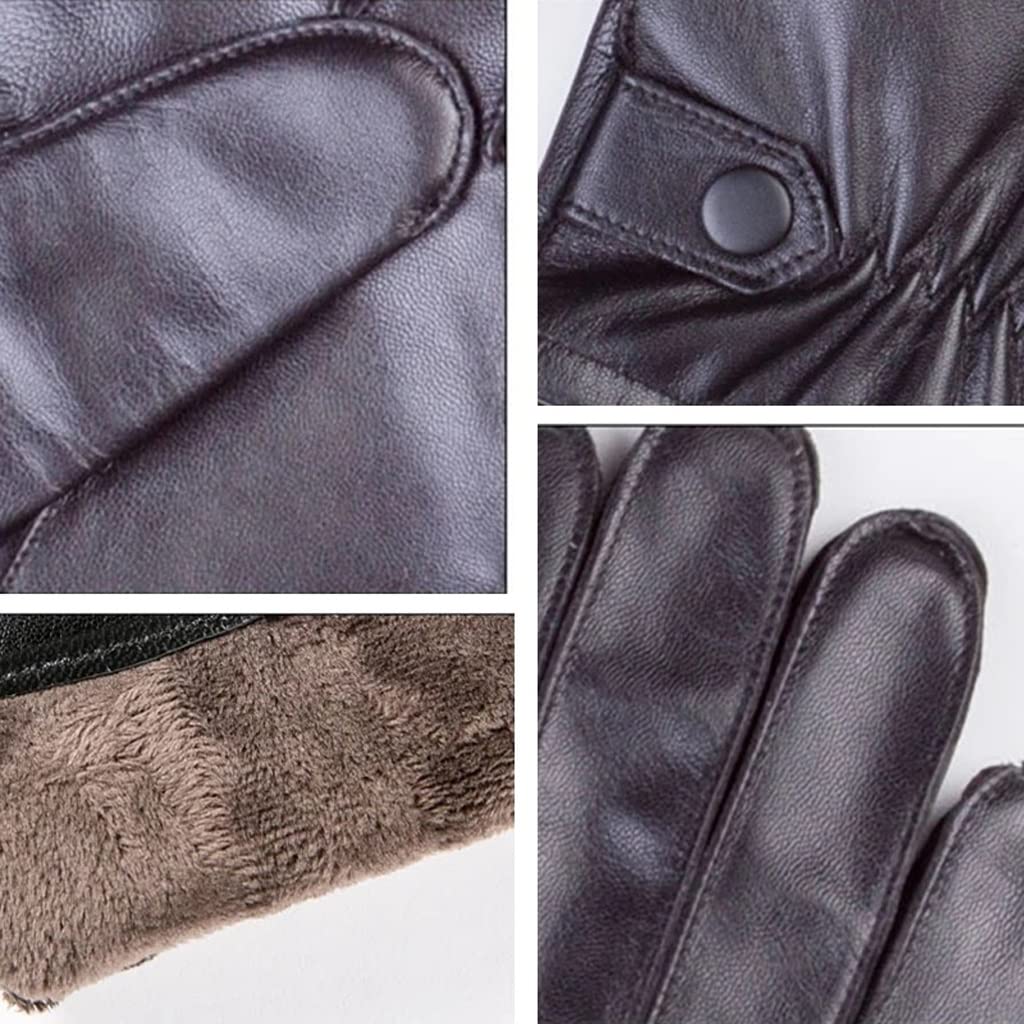 Guantes de Invierno para Hombre con Forro cálido y Suave para