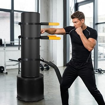 Wing Chun Dummy for Martial Arts Training, Wall Mounted or Portable for Tree or Soft Object
