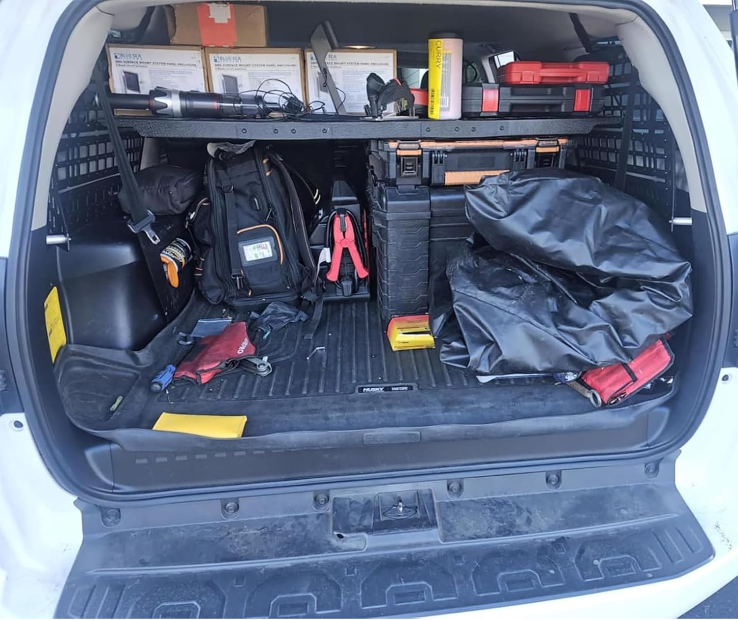 Aluminum Molle Panel Interior Cargo Rack Compatible with 2010-2024 Toyota 4Runner 5th Gen,Modular Storage Panel System Trunk Accessories