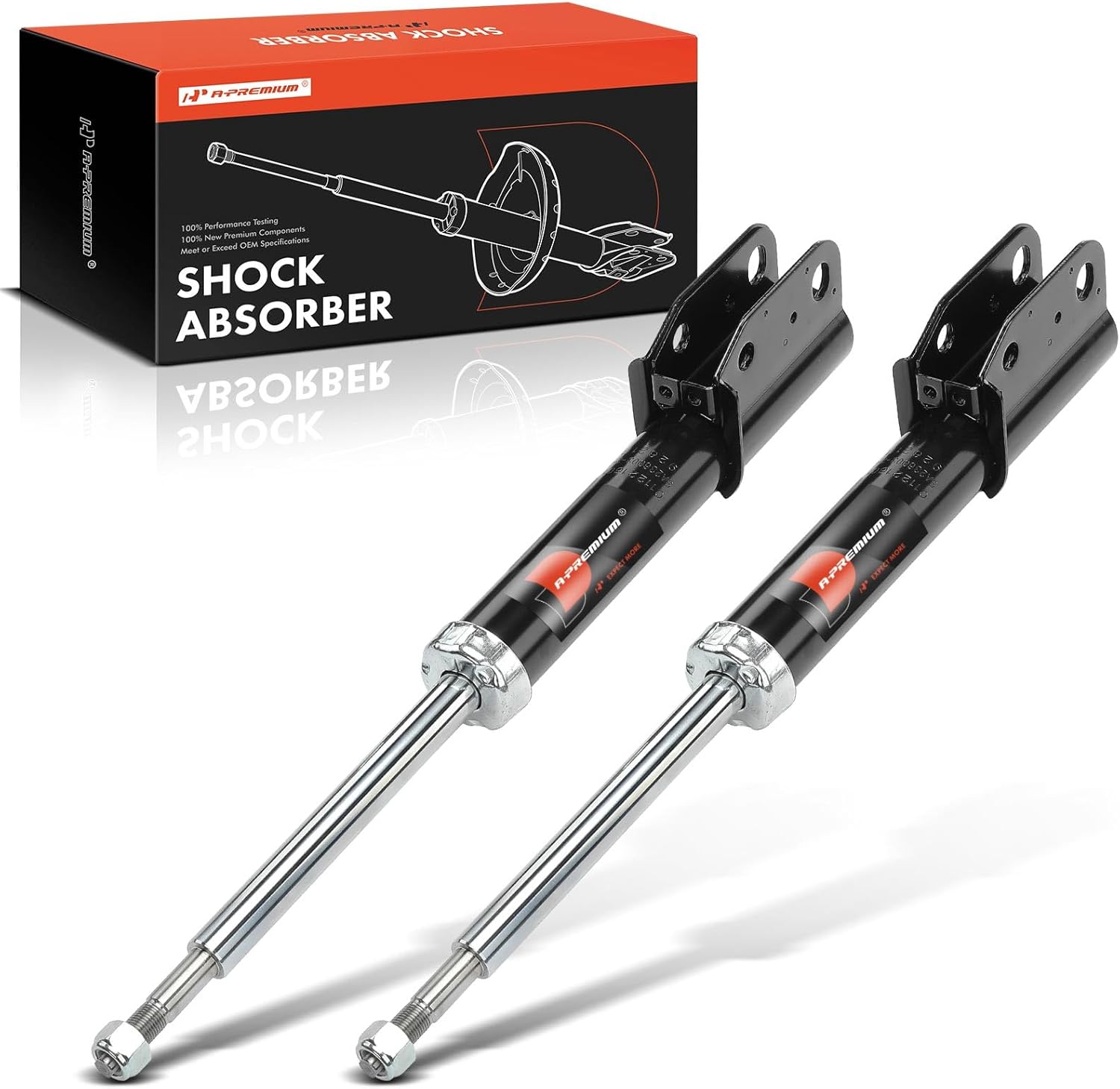 A-Premium Rear Pair (2) Shock Absorber Compatible with Chevrolet Lumina & Buick Regal & Pontiac Grand Prix & Oldsmobile, Driver and Passenger Side
