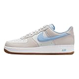 Air Force 1 '07 LV8 Men's Shoes (IB6388-002, Photon Dust/White/Gum Medium Brown/Psychic Blue)