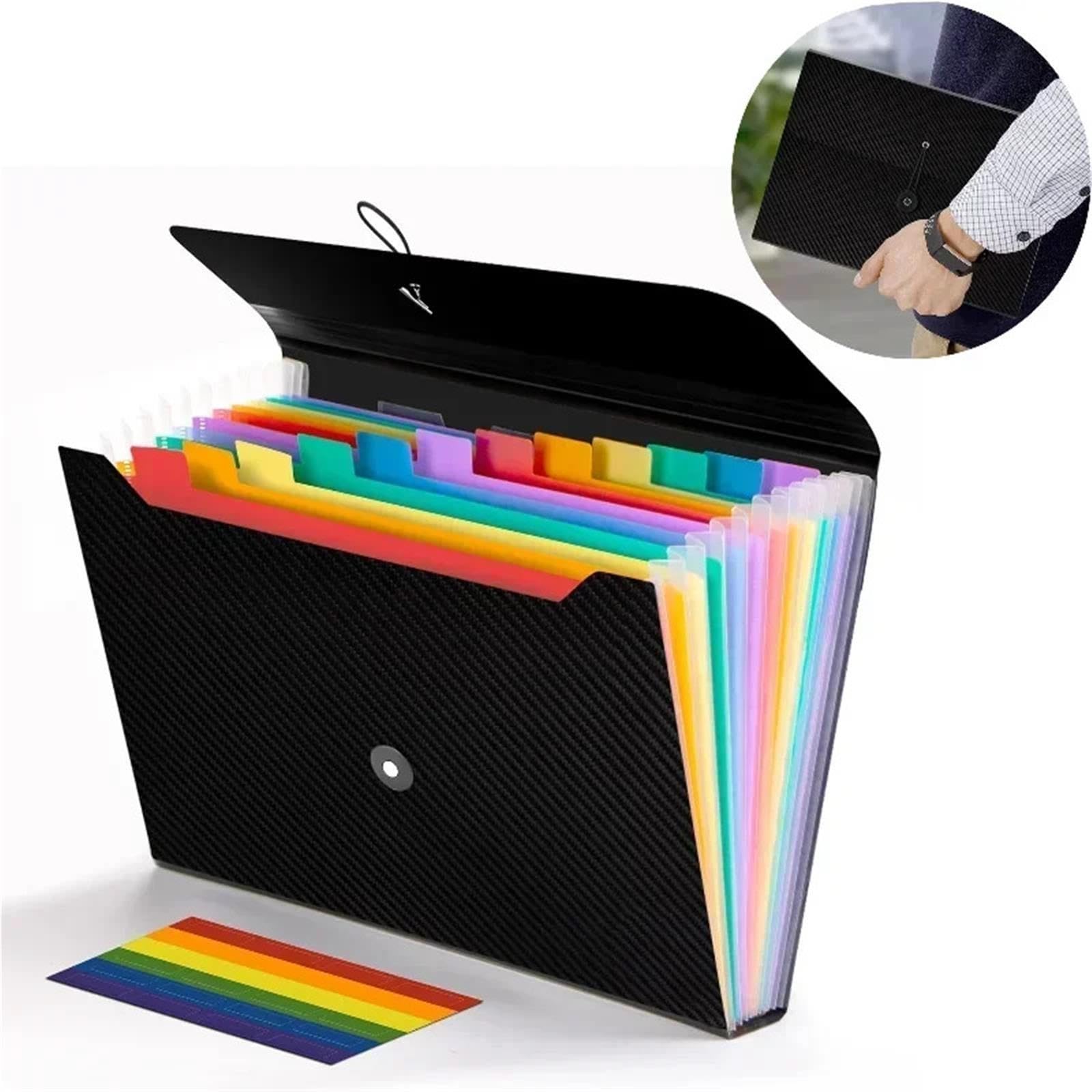 Trieur 2 dossiers extensibles à 13 pochettes