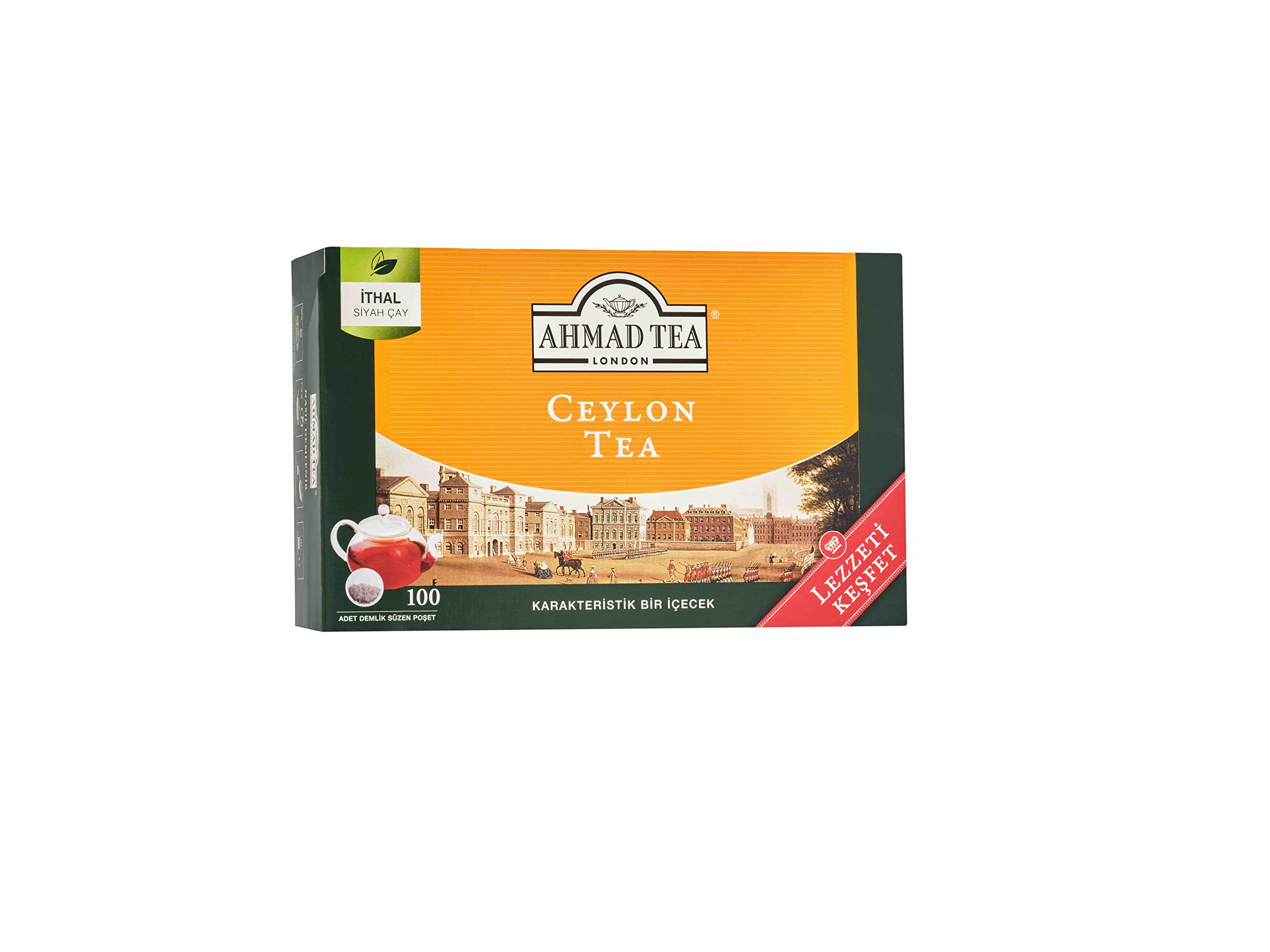 AHMAD TEA Ceylon Tea Demlik Poşet Çay 100'Lü 320 G