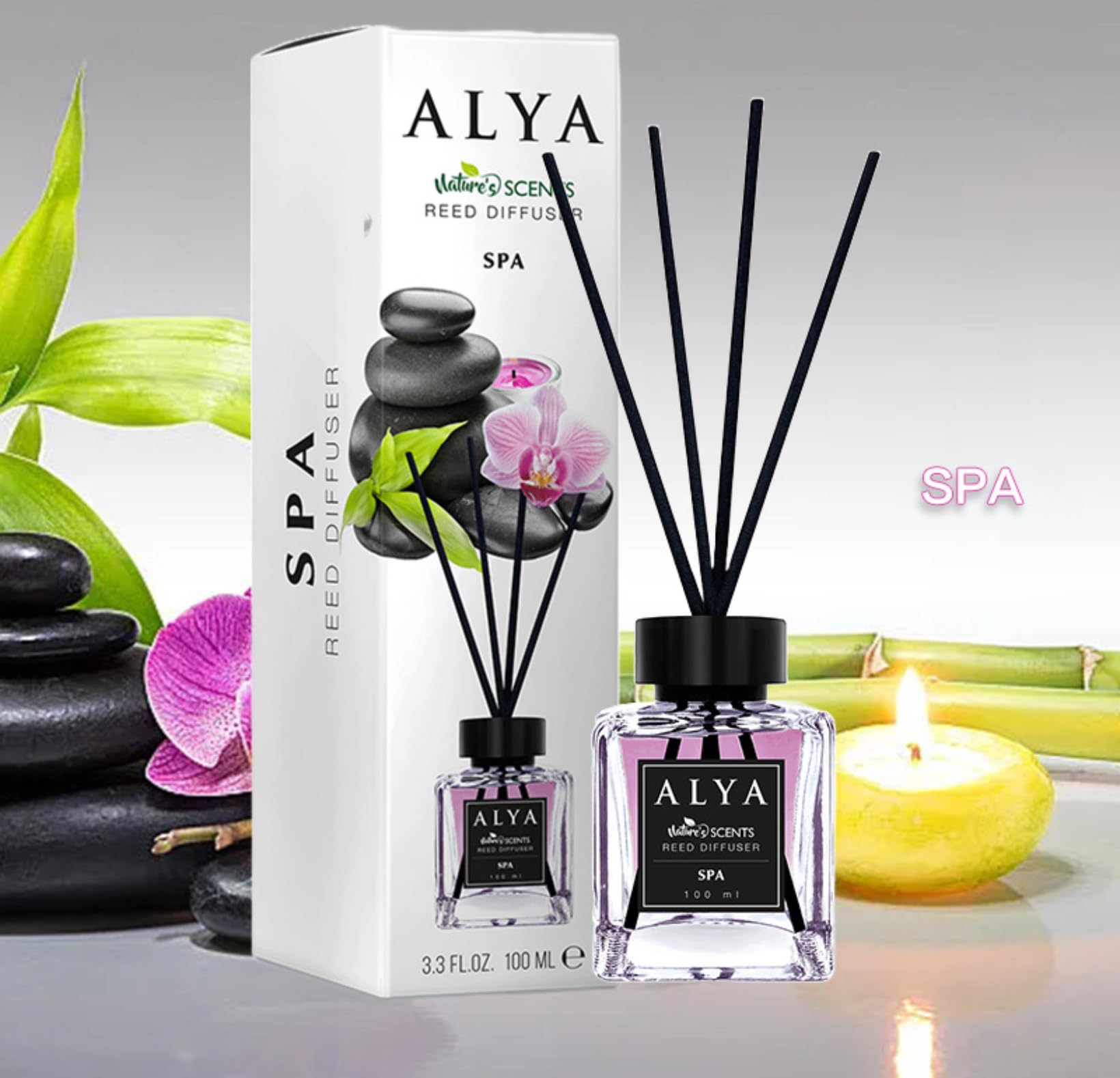 Self-Love Reed Diffuser with Botanical Herbs & Essential Oils | Features Rose, Jasmine & Lilac | Acceptance, Confidence & Self-Worth