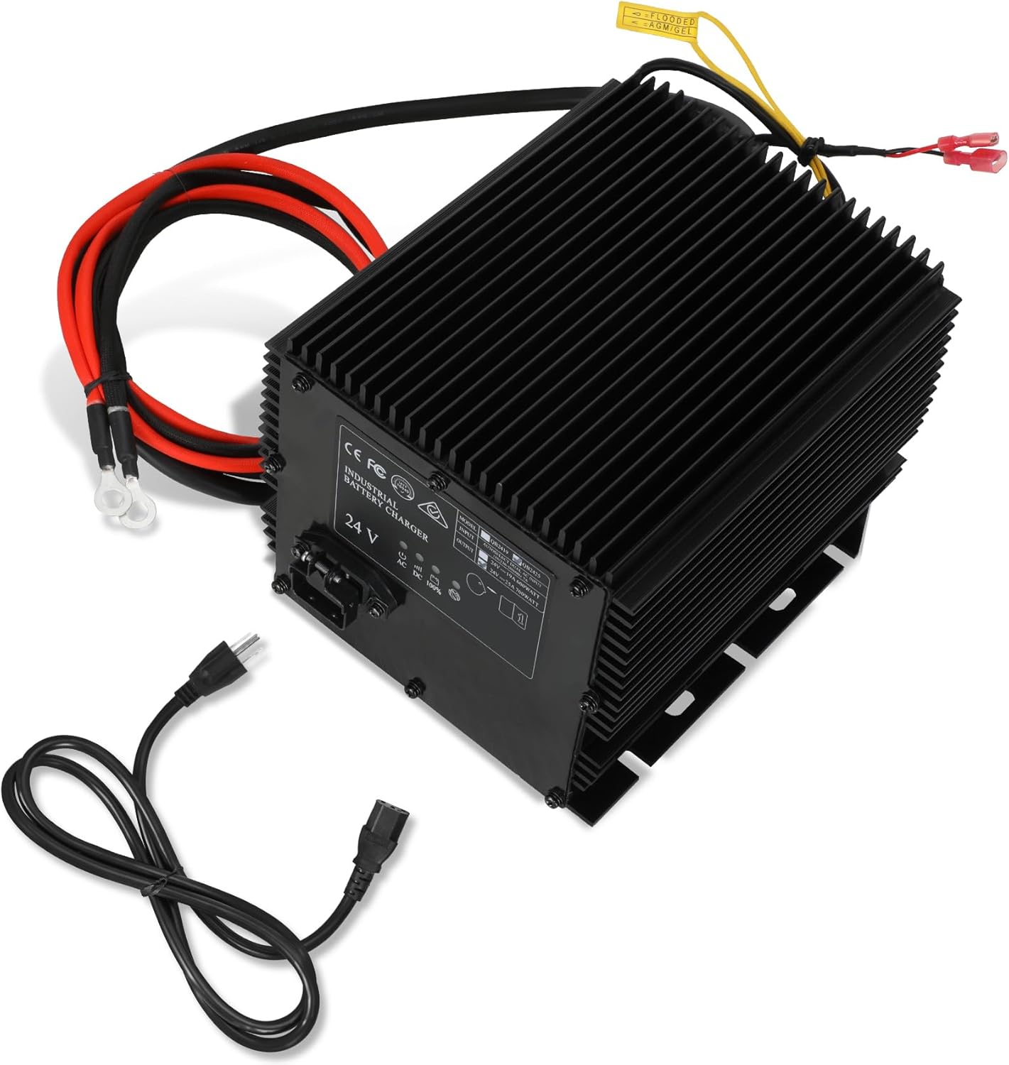 24V 25A Scissor Lift Battery Charger Compatible with Genie Skyjack JLG Scissor Lifts, Scissor Lift Charger Replaces HB600 105739 161827 128537 96211 Lift Battery Charger