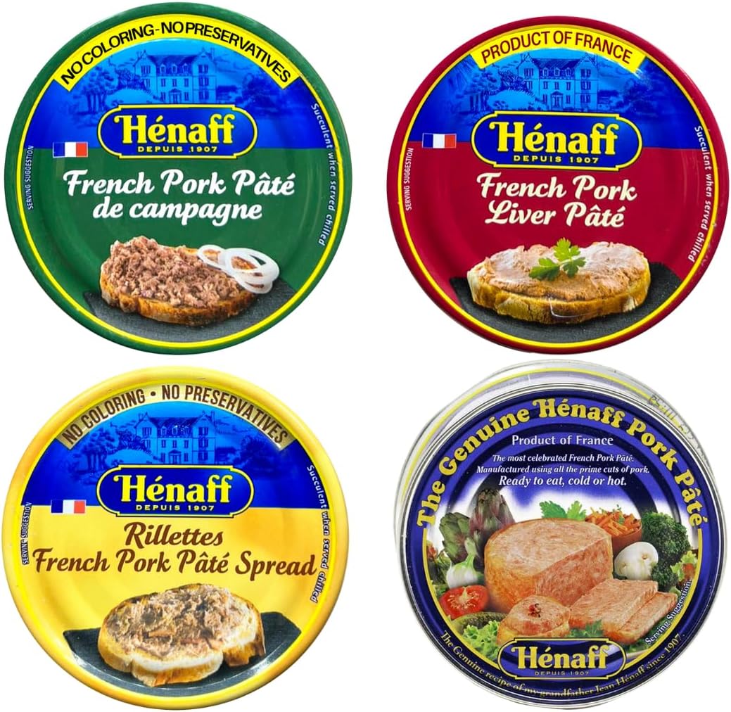 Henaff French Pate Assortment: 4 Different Pates