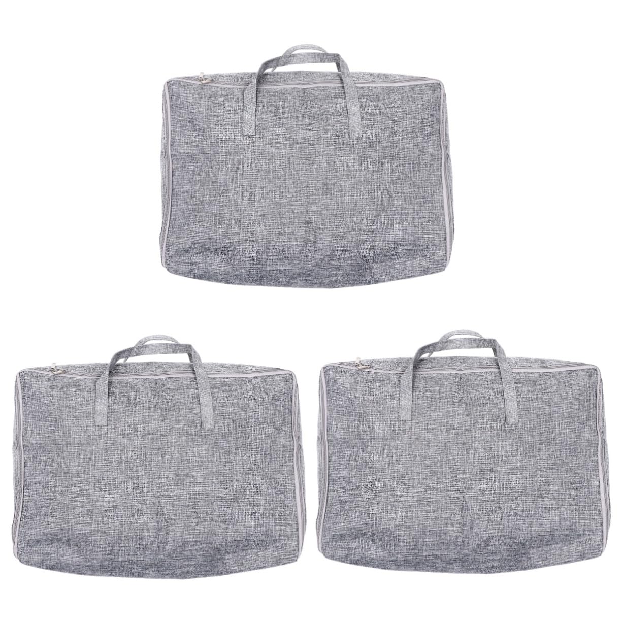3-teiliges Quilt-Taschen-Aufbewahrungsbeutel aus Stoff, Fitness-Aufbewahrungsbeutel, Quilt-Aufbewahrungsbeutel, Decken-Aufbewahrungsbeutel, Schrank-Organizer-Tasche, Kleider-Organ