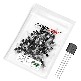 Chanzon 100pcs 2N4401 TO-92 NPN Transistor 0.6A Transistor