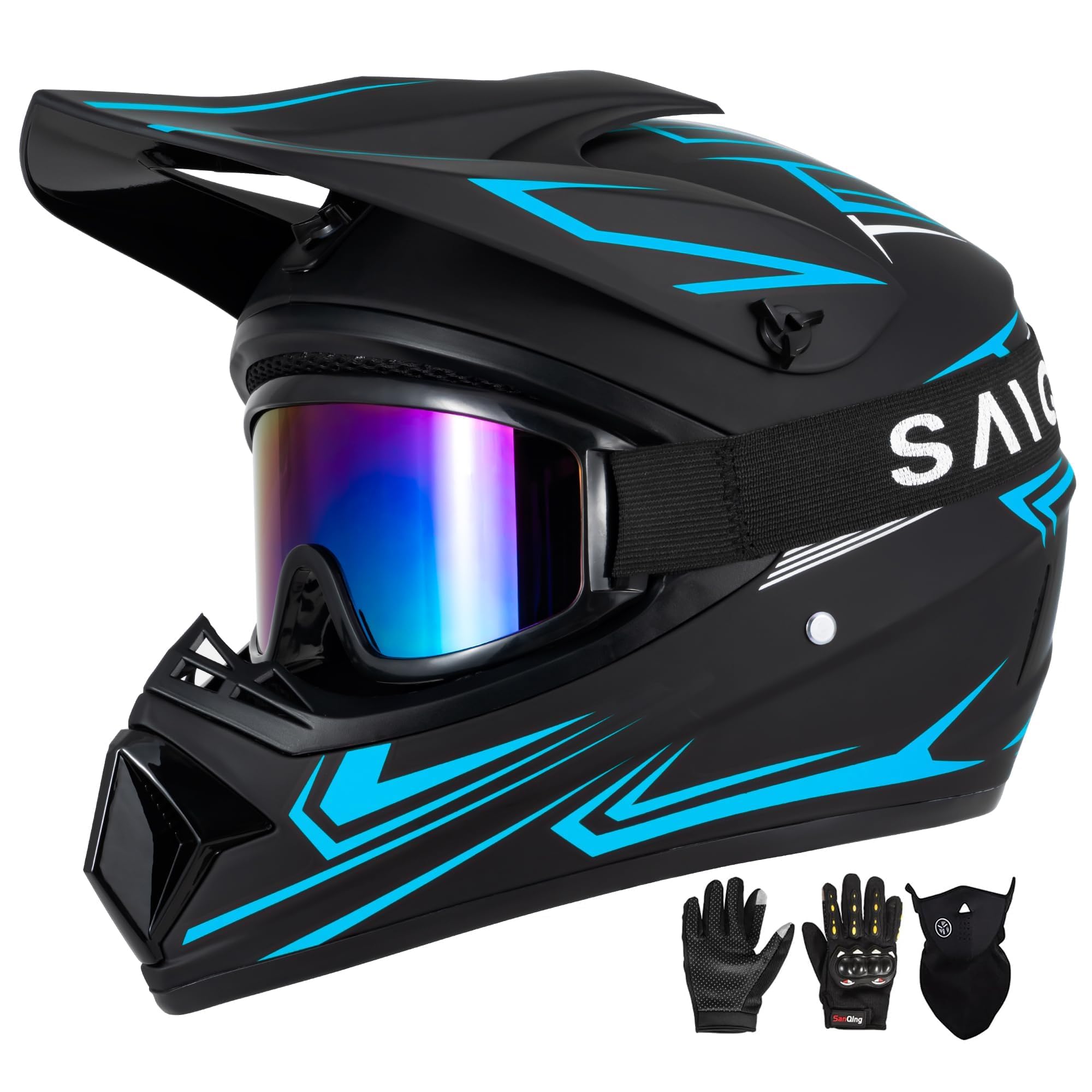 dot certified youth motorcycle helmet Kids Motocross Approved ATV BMX Dirt Bike for Boys Girls lightweight helmet features a Shimano Oshijigar F Custom e Scooters Color:high cotton
