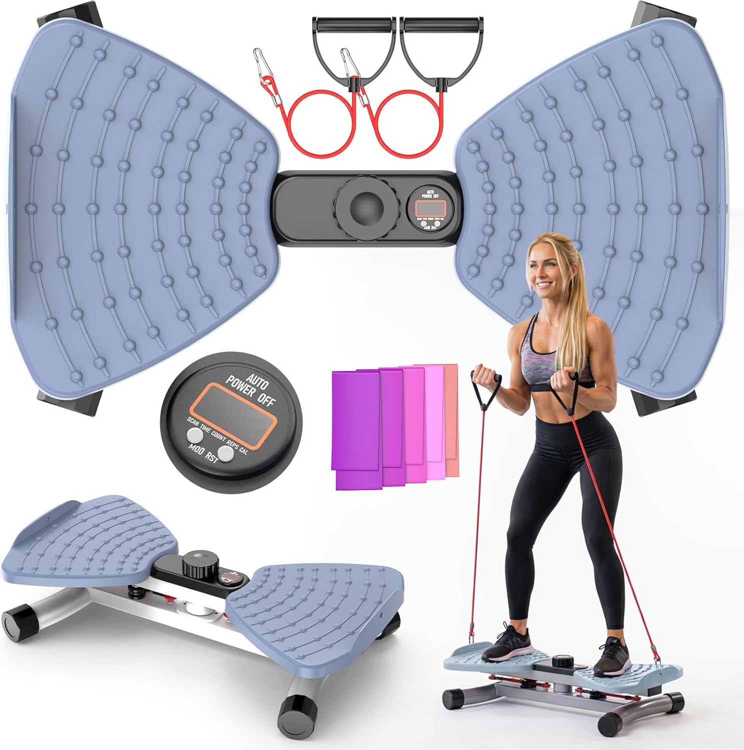 Waist Twister Machine Exercise, Waist Twister with Counting Display, Twister AB Board Machine for woman and man.Core Trainer for Women Belly Fat Loss, Home Gym Workout Equipment, Noiseless, 400 lbs Capacity
