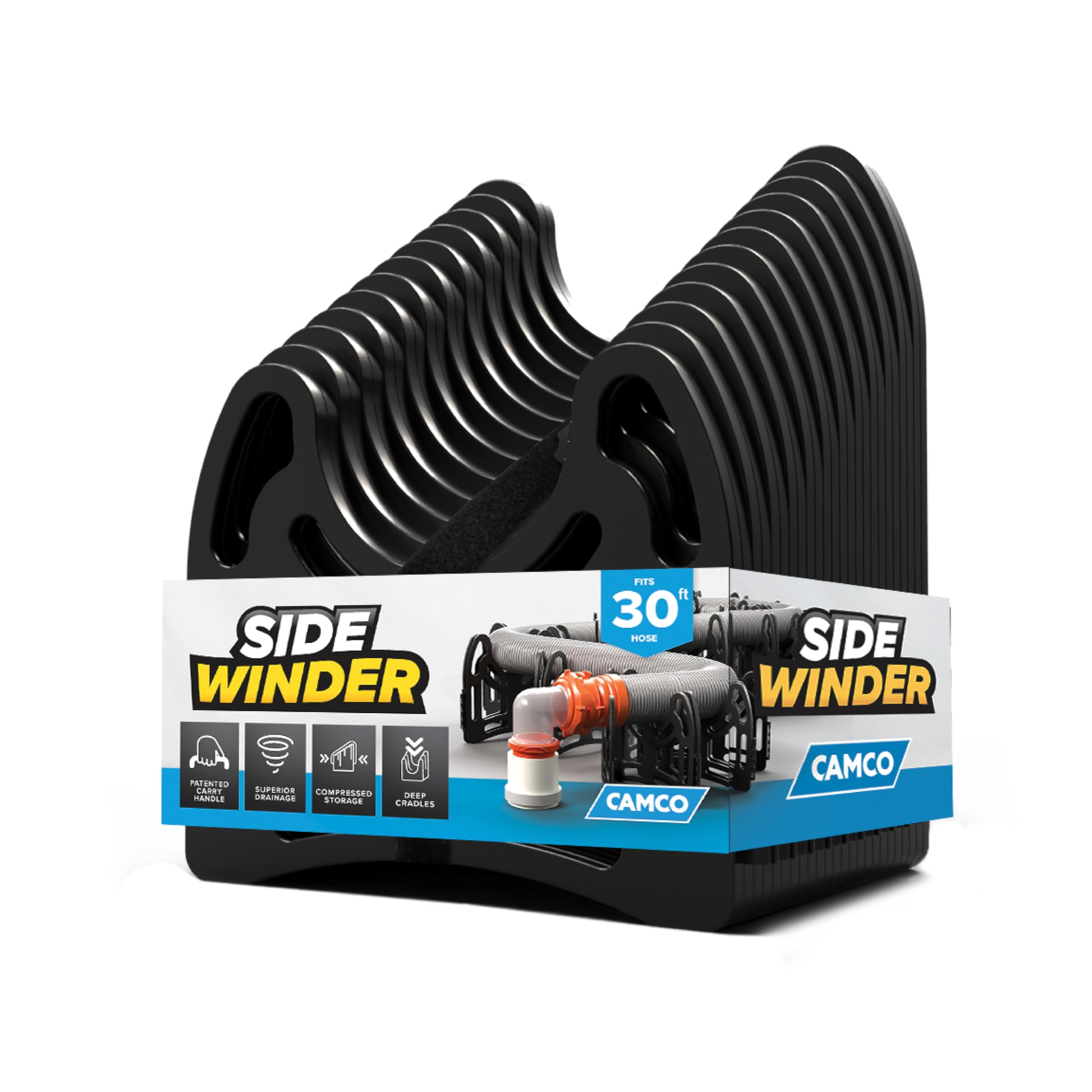 Camco Sidewinder Telescoping Folding RV Sewer Hose Support, 30 Ft, 43061