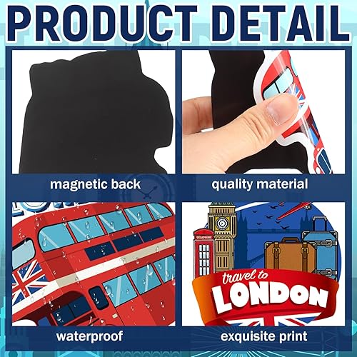 Vista 54 de Fabbay 25 piezas de calcomanías magnéticas para nevera, nevera, decoración divertida, médica, para nevera, nevera, portátil, casillero