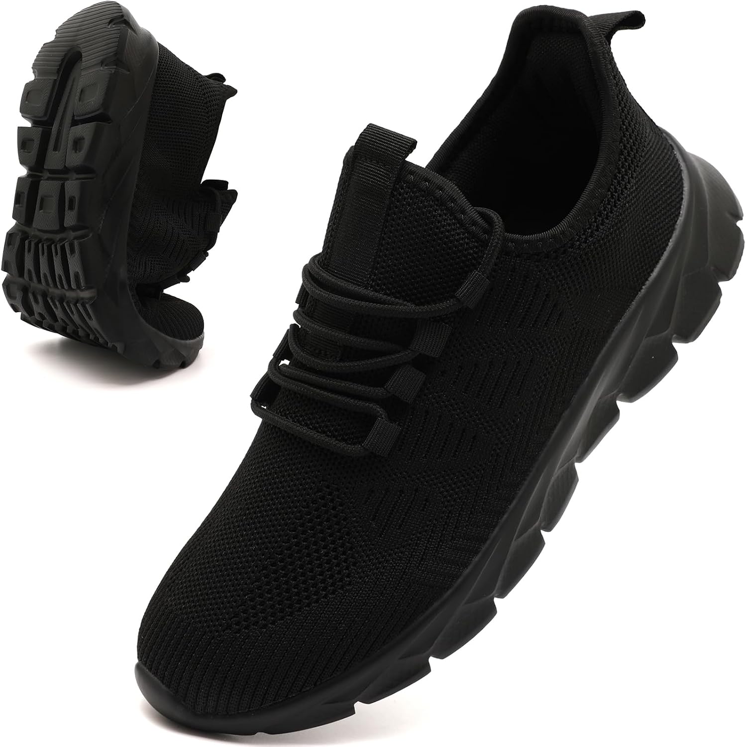 Mens Lightweight Running Shoes Slip On Walking Tennis Gym Sneakers