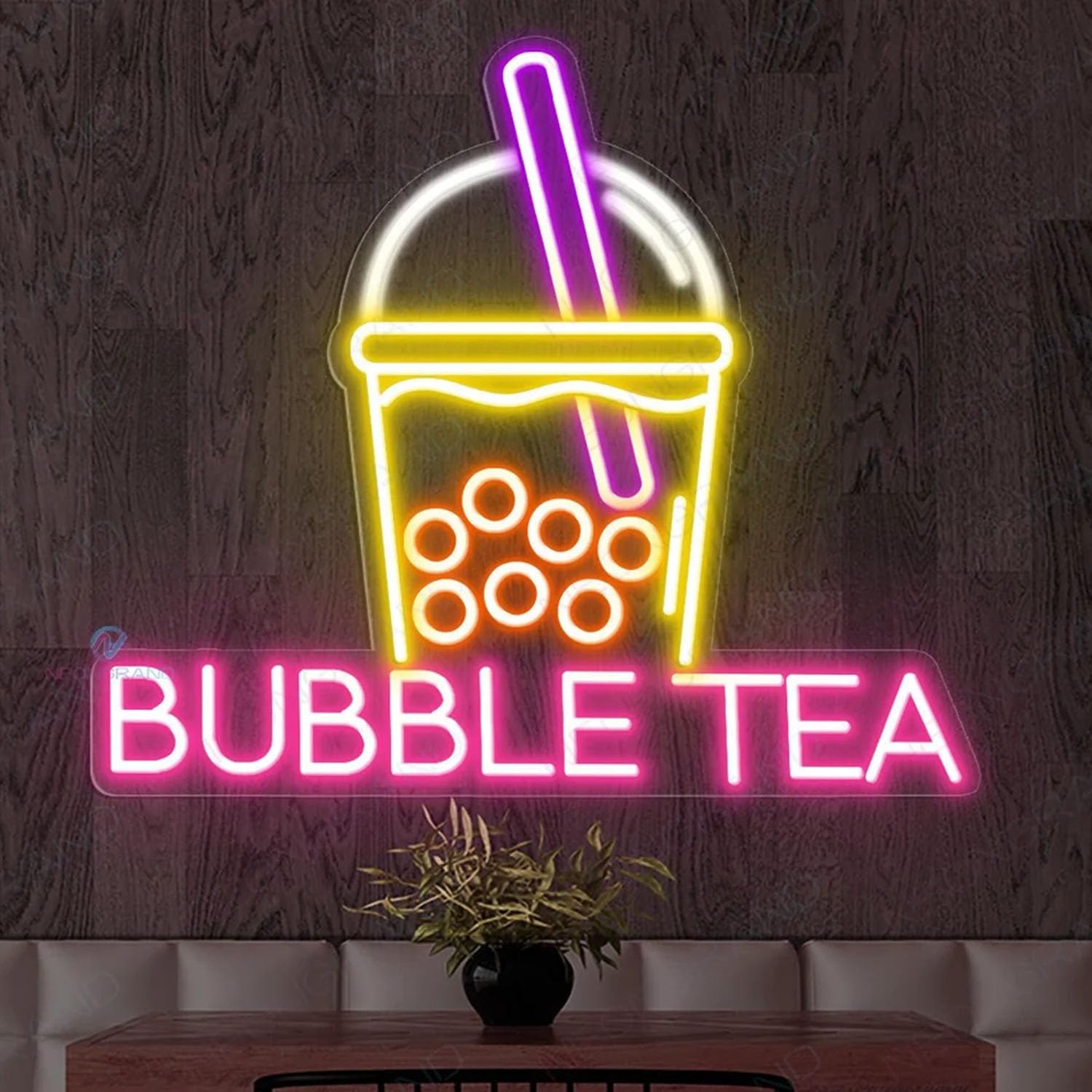 Boba Is Life Neon Sign, Custom Bubble Tea Milk Tea LED Neon Light Drinks Coffee Bar Shop Wall Decor Business Restaurant Welcome Sign