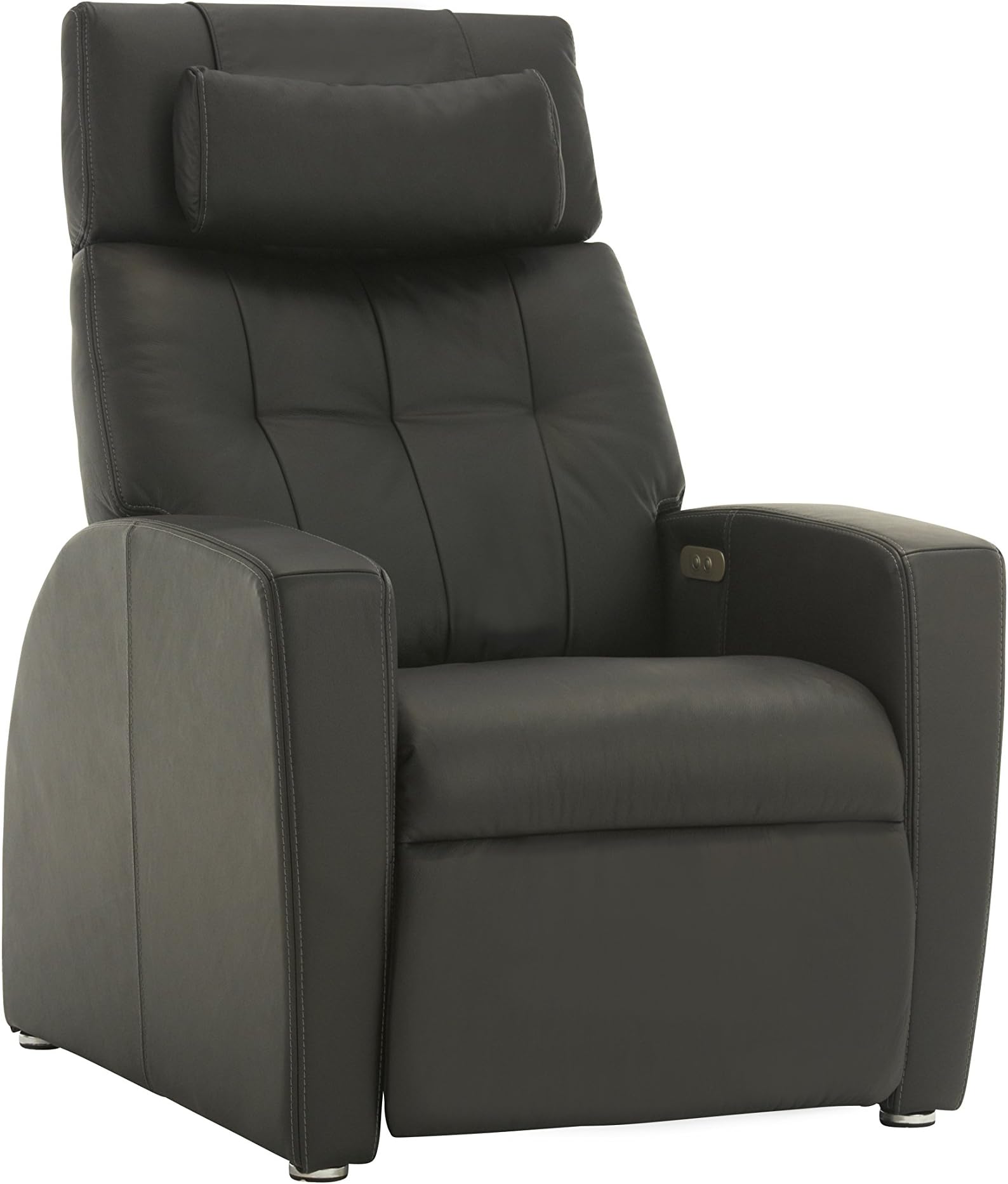 Luma Zero Gravity Powered Recliner (Black Leather)