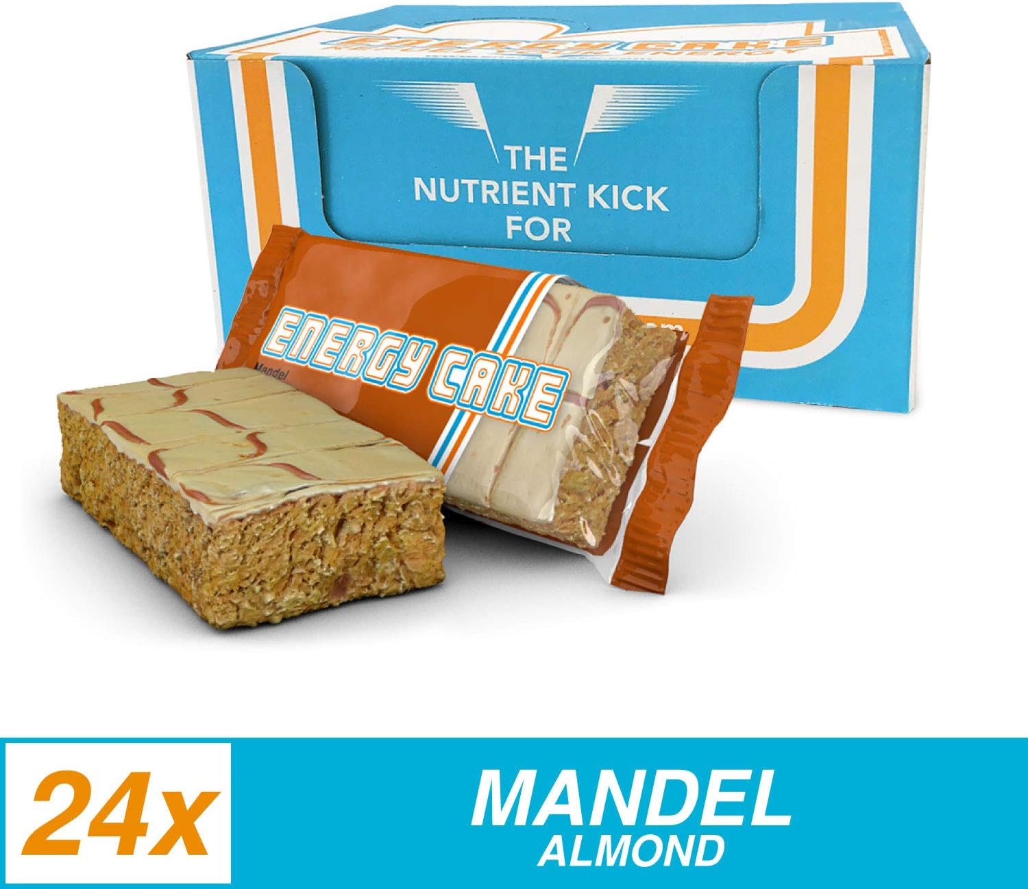 energy cake Oatmeal 24 Bars, Almond