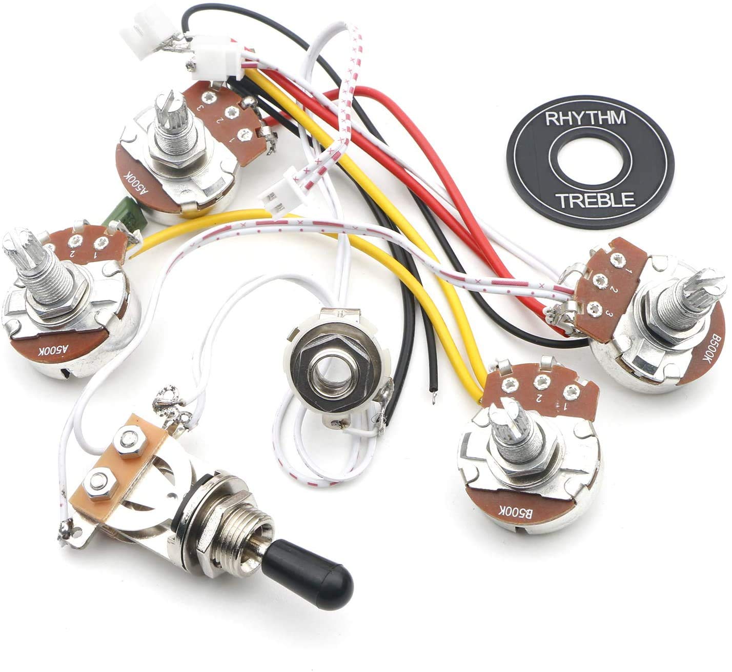 Buy Swhmc Guitar LP 2V 2T 3 Way Toggle Switch Wiring Harness Kit Big