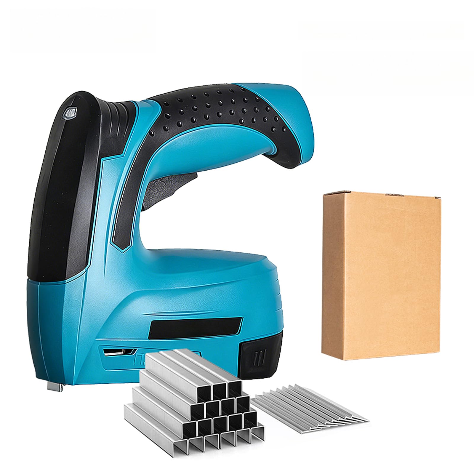 Chiodatrice elettrica senza fili 2 in 1 USB-C Li-Ion Brad Nailer con luce ergonomica include 2000 graffette chiodi per fai da te tappezzeria lavorazione del legno riparazione di mobili