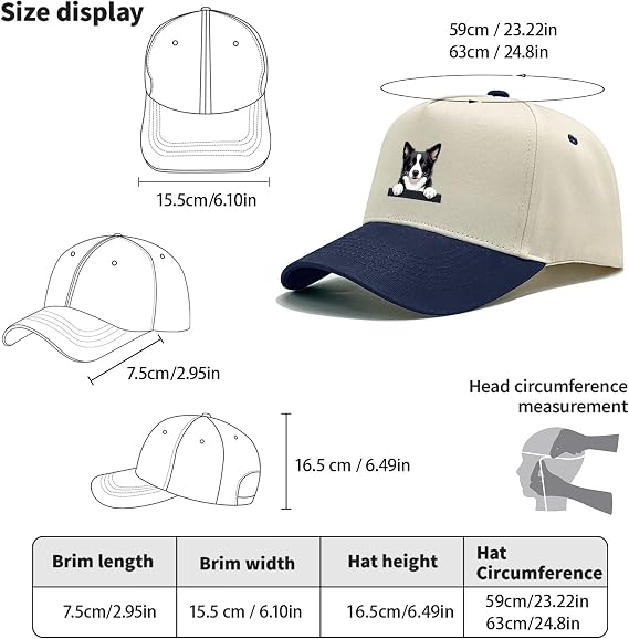 Dog Hat Men Funny Baseball Hat Funny Gifts for Women
