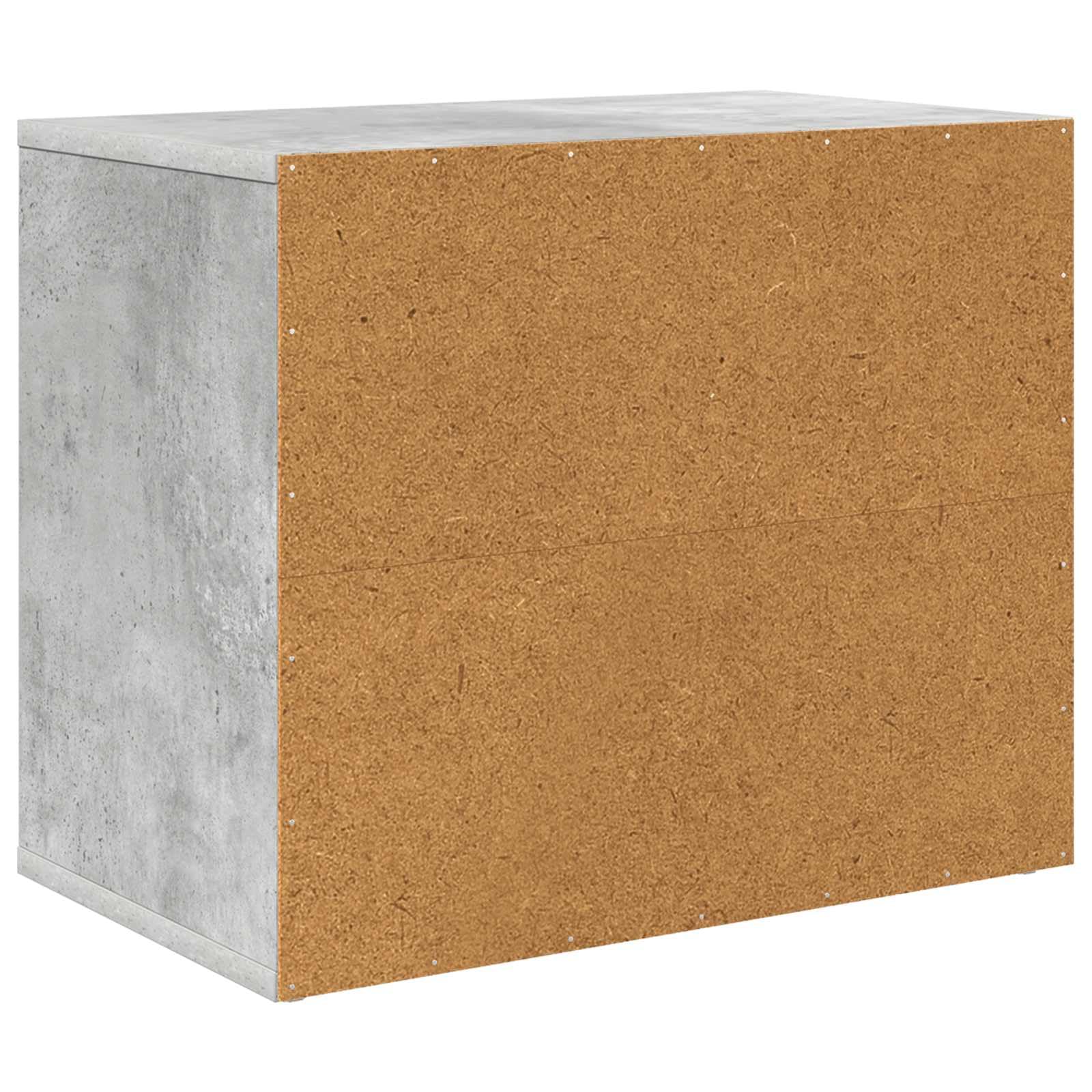 Katzenhaus Indoor in Beton-Optik, 51 x 30 x 42,5 cm stabiles Katzenmöbel aus Holzwerkstoff, Moderne Katzenhöhle für das Wohnzimmer, Belastbarkeit bis 60 kg