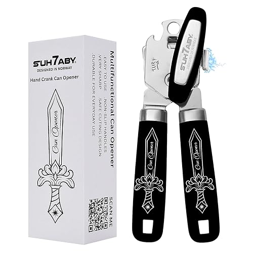 Manual Can Opener with Magnet – Heavy Duty Hand Can