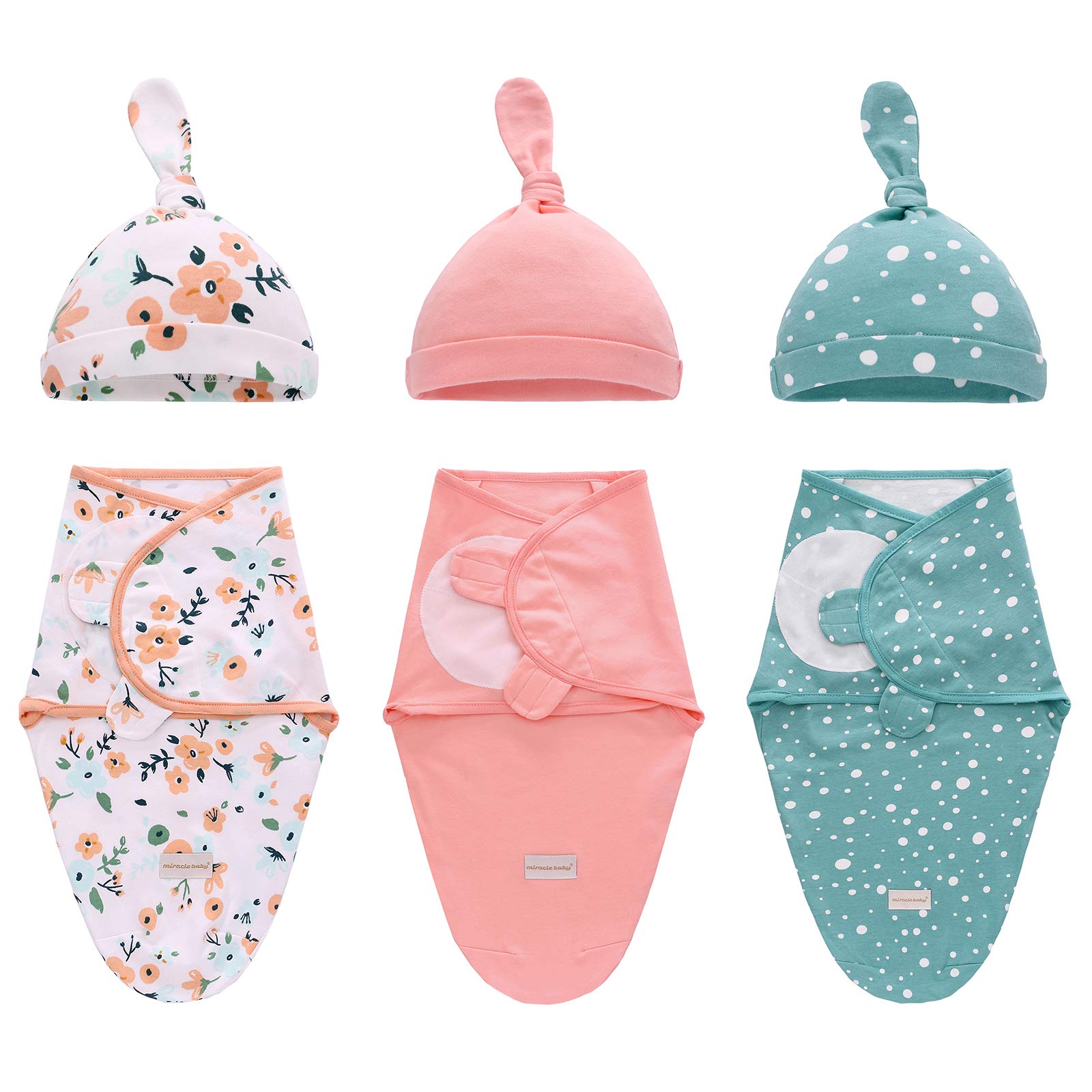 Baby Swaddle Wrap Newborn Blanket 0-3 Months 100% Organic Cotton Swaddles