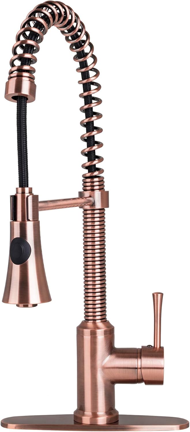 Up To 50% OFF Italia Antique Copper Residential Spring Faucet with Deckplate