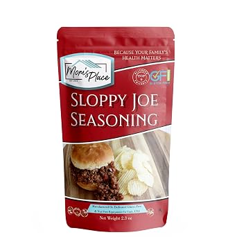 Moms Place Gluten-Free Sloppy Joe Seasoning, Vegan, Dairy Free, 2.3 oz
