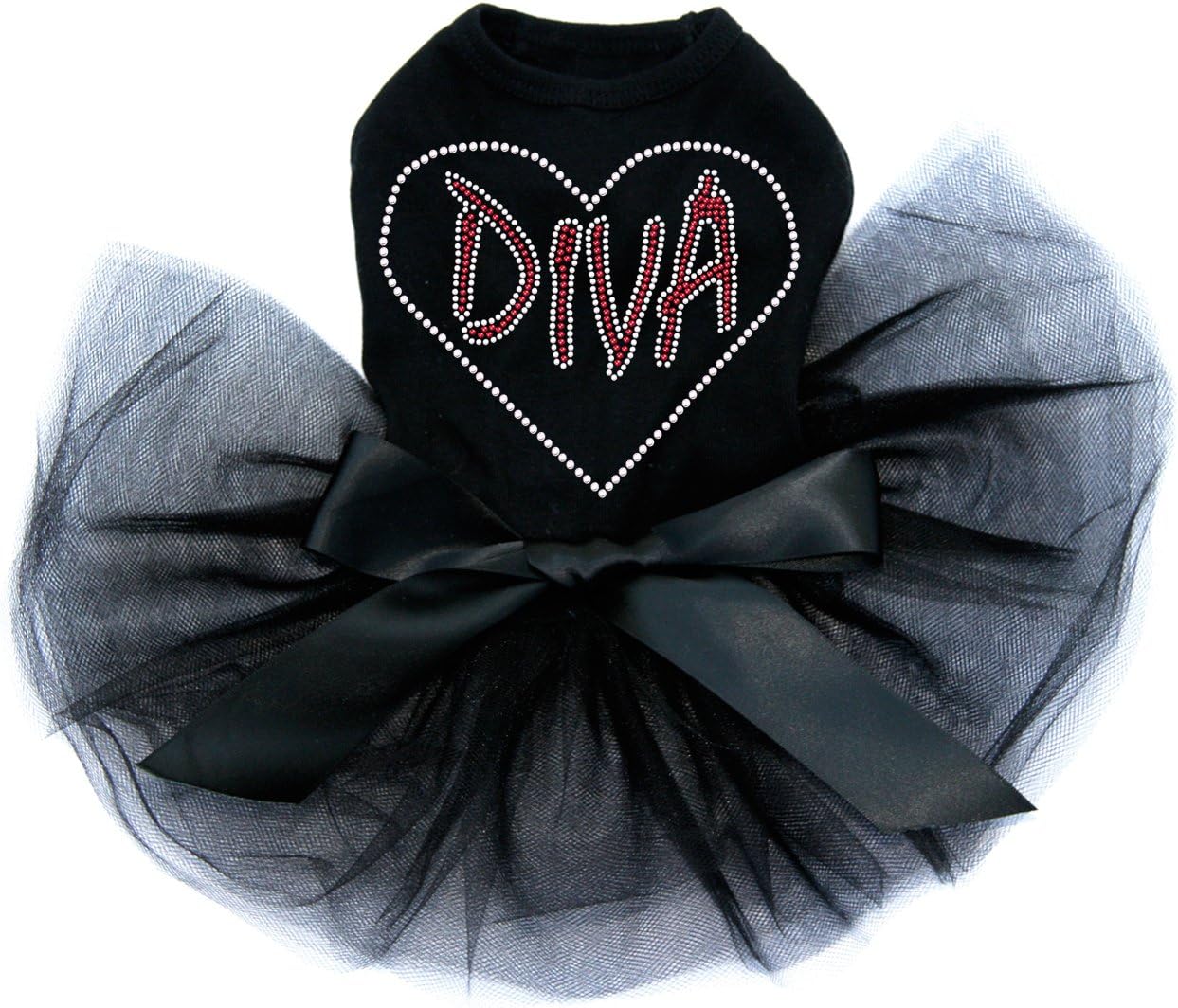 Diva Heart - Dog Tutu Dress, M Black