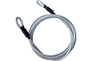 4FT 5mm Security Loop Cable Lock with Vinyl Coating
