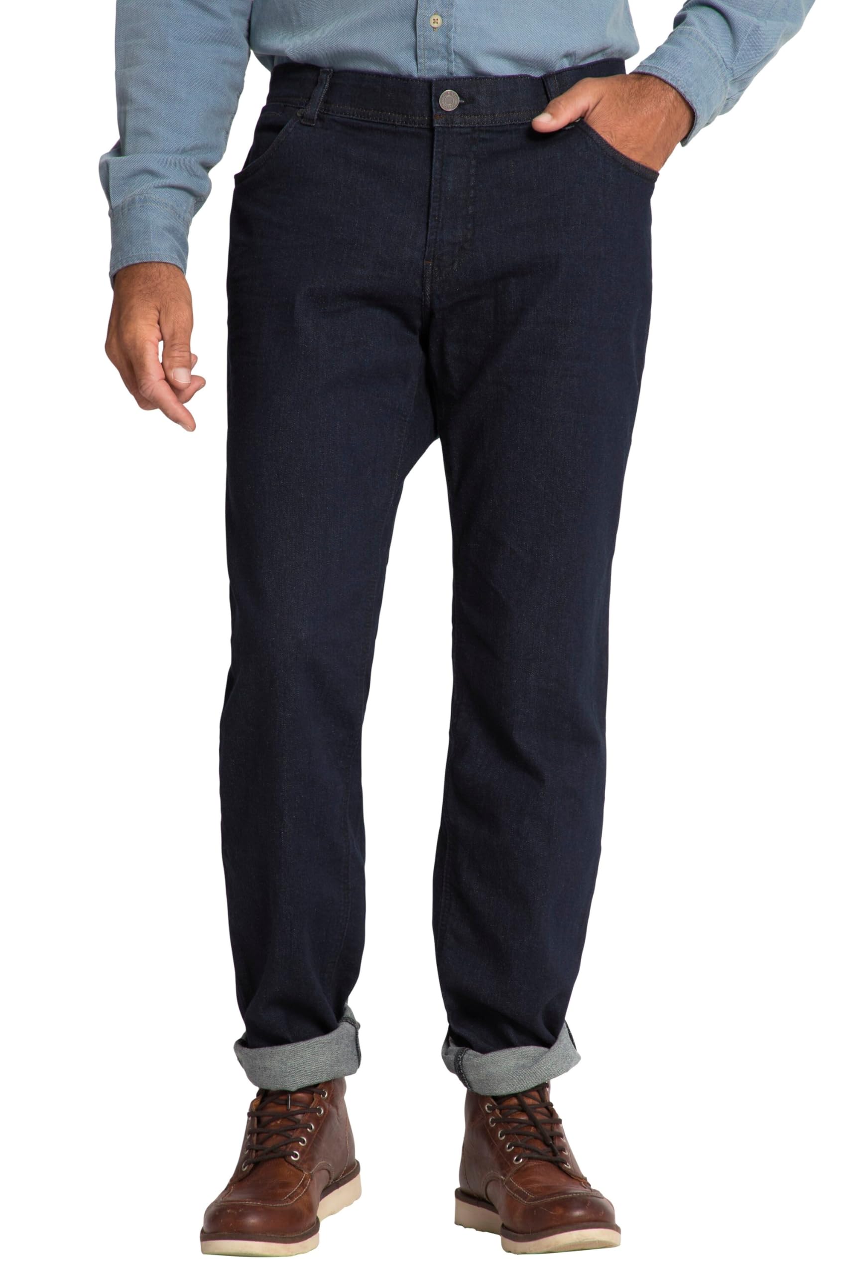 JP 1880 Menswear Big & Tall Plus Size L-8XL Belly Fit Jeans Dark Blue 62 714283 94-62