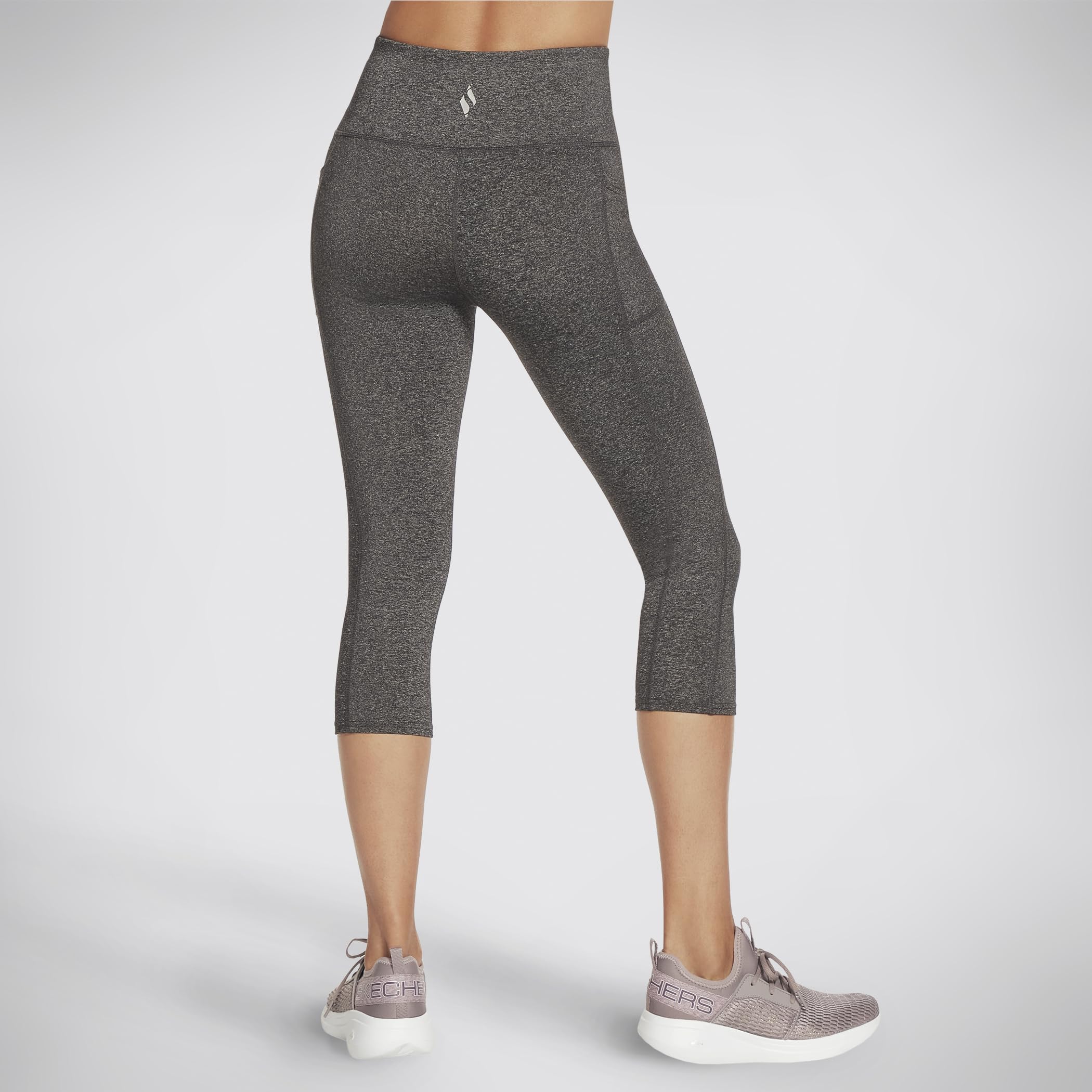 Skechers Damskie legginsy Go Walk z wysokim stanem do połowy łydki